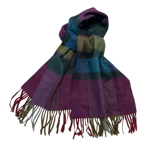 Multicolor Plaid Women's Scarf - Picture 1 of 2